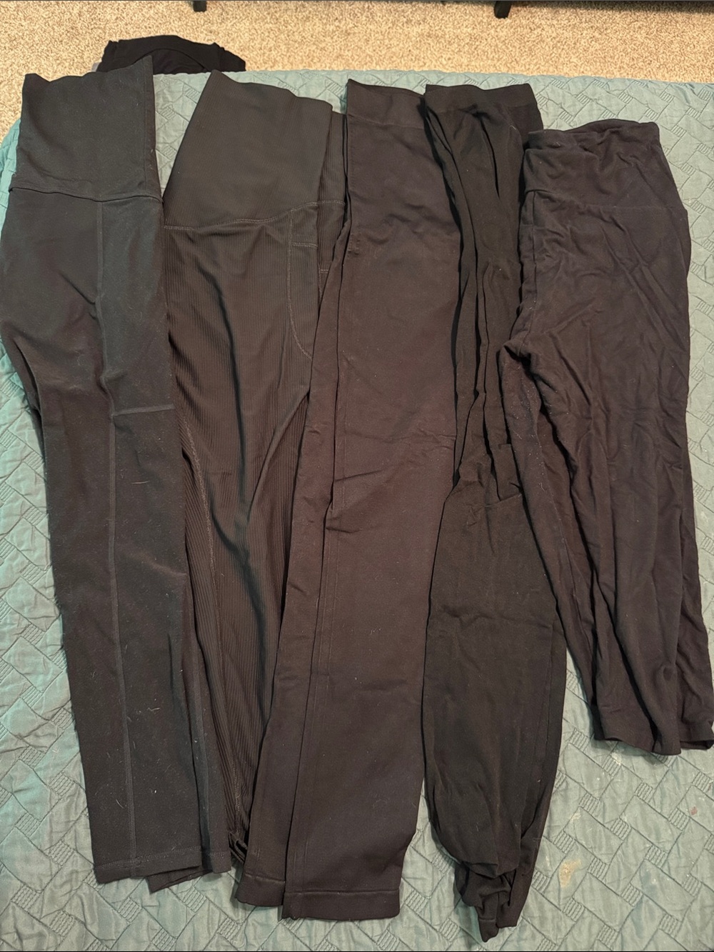 Maternity Black High-Waist Leggings